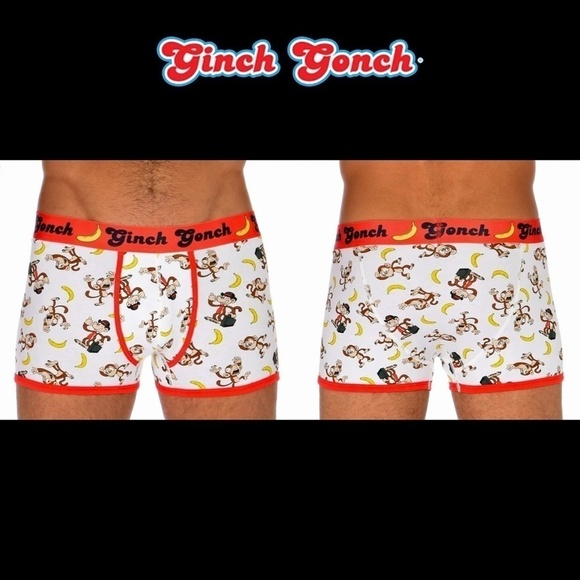 GINCH Gonch Gone Bananas Statement Graphic Underwear Trunk Briefs NIP - Picture 6 of 9